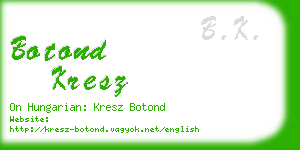 botond kresz business card